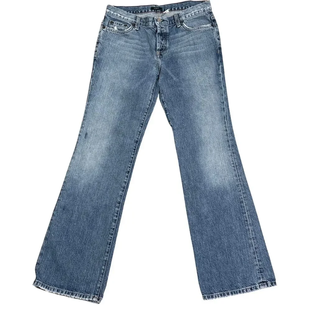 J.Crew Vintage Classic Straight Leg Blue Jeans Button Fly - Women's 32